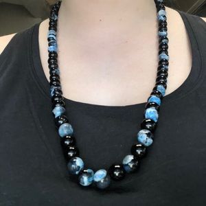 Handmade 26in necklace w 10mm semiprecious stone